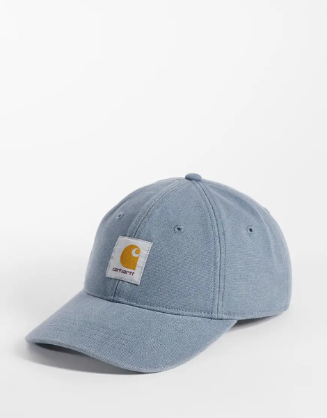  Carhartt Wip Canvas Cap In Washed Blue 