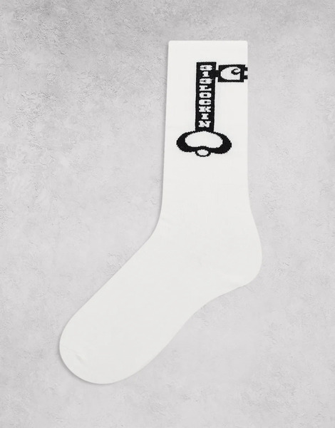  Carhartt Wip Locked Socks In White 