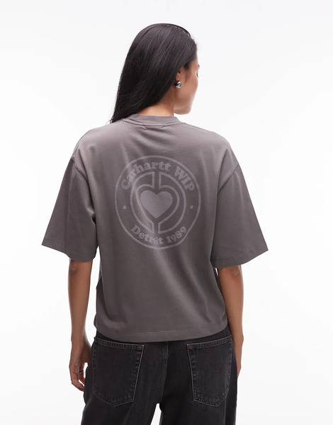  Carhartt Wip Modality Oversized T Shirt In Grey 