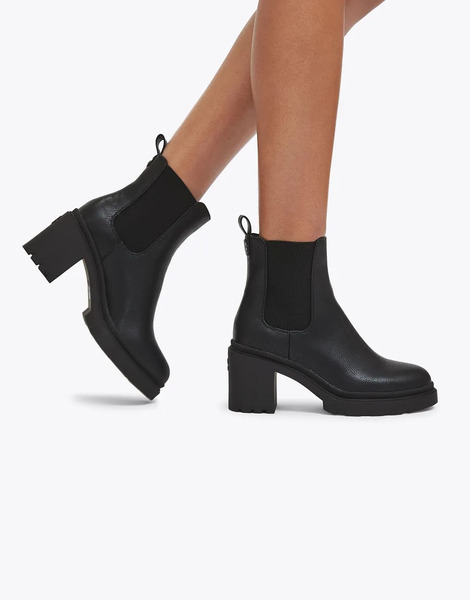  Carvela Boulder Heeeled High Ankle Boots In Black 