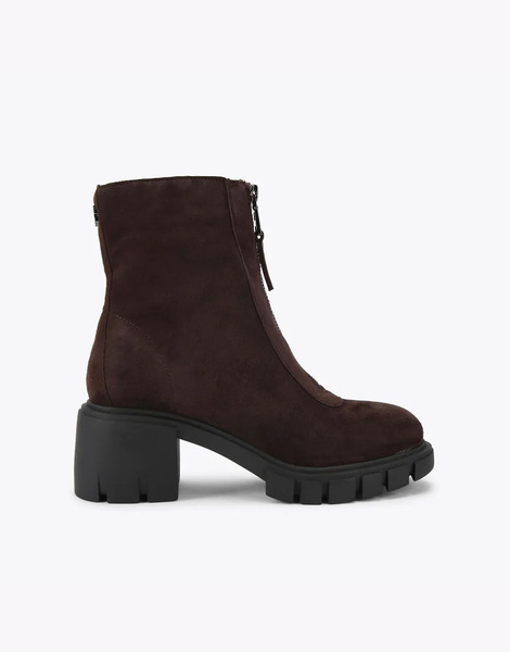  Carvela Ignite Zip Mid Ankle Boots In Brown 