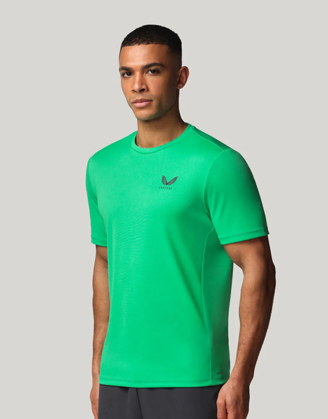  Castore Short Sleeve Tee Shirt In Green 