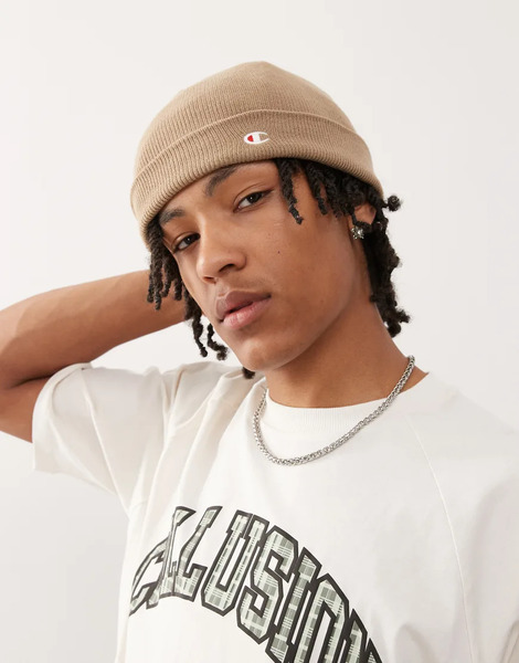  Champion Beanie In Brown 