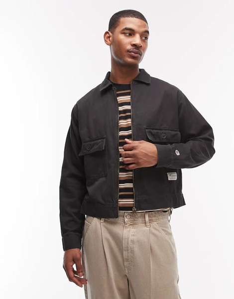  Champion Tuff Ones Woven Jacket In Black 