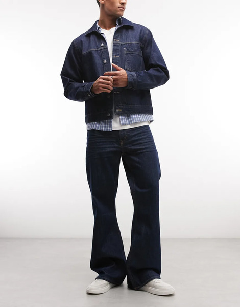  Cheap Monday Boo Bootleg Rigid Bootcut Jeans In Indigo Blue Rinse 