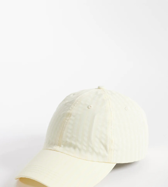  Collusion Check Nylon Cap In Beige Neutral 
