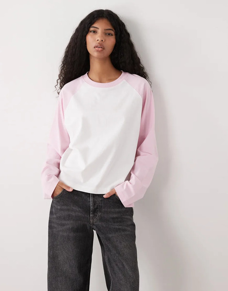  Collusion Circular Design Collection Heavyweight Raglan T Shirt Multi 