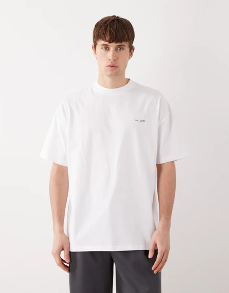  Collusion Logo T Shirt In White 