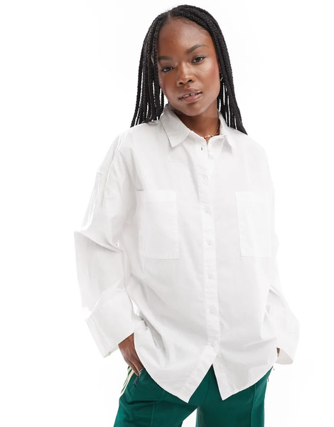  Collusion Oversized Shirt In White 
