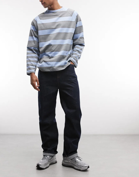  Collusion Relaxed Straight Jean Navy 