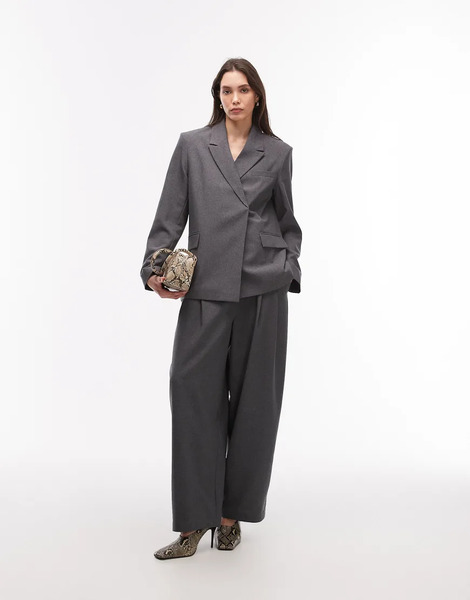  Collusion Side Button Blazer In Grey 