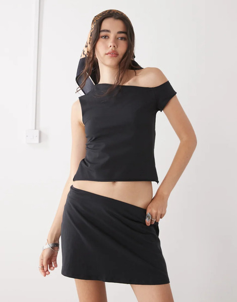  Collusion Skort In Black 