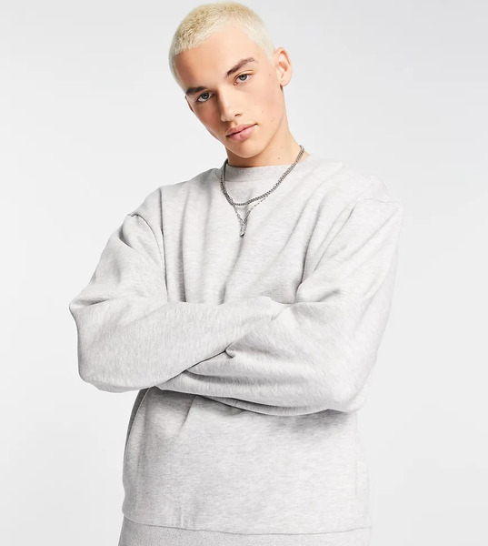  Collusion Sweatshirt In Grey Marl 
