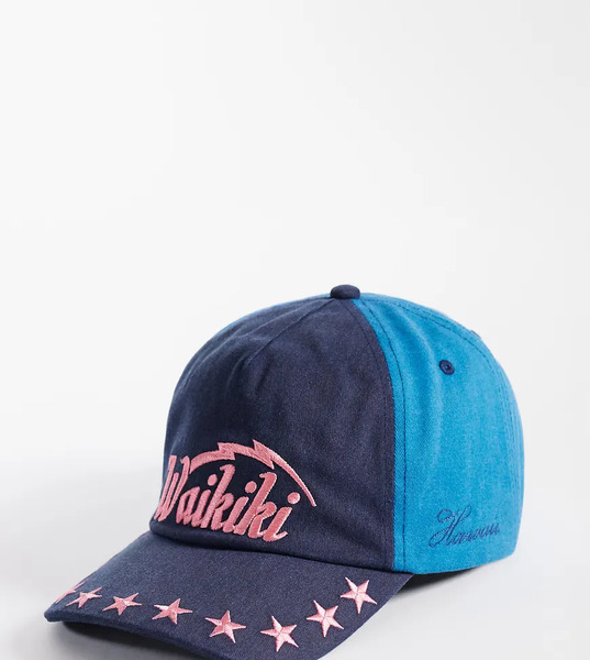  Collusion Washed Surf Cap With Embroidery In Multi 