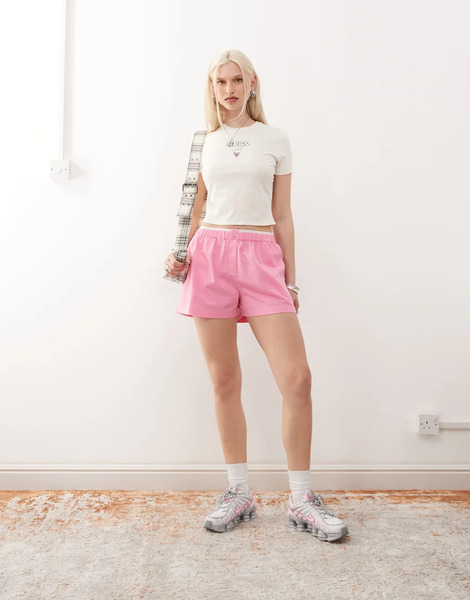  Collusion Woven Boxer Short   Pink 