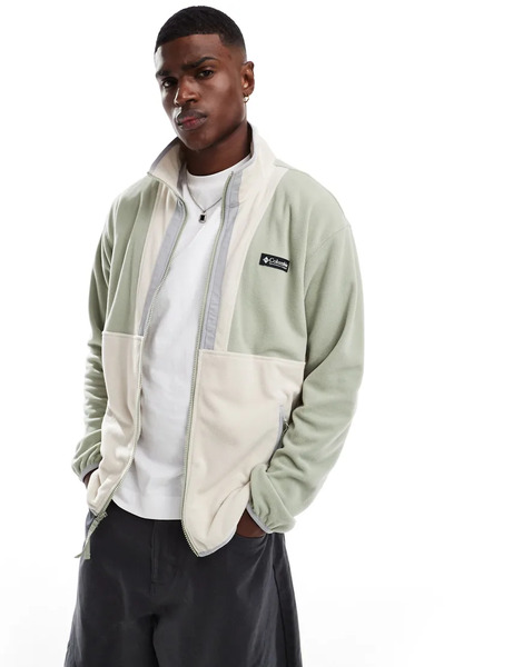  Columbia Backbowl Ii Lightweight Fz Polyfleece In Green 