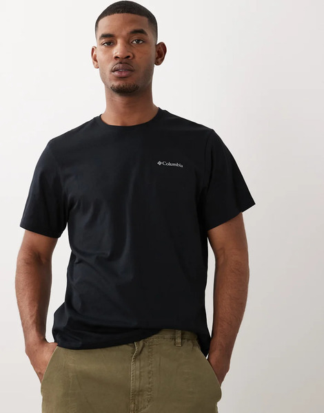  Columbia Csc Basic T Shirt In Black White 