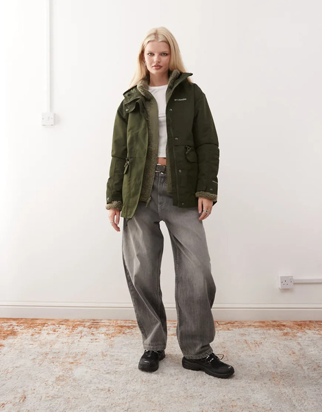  Columbia Drop Ridge Ii Interchange Coat In Green 