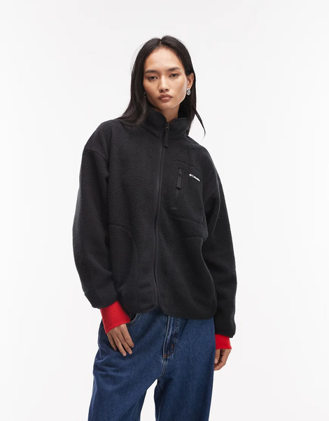  Columbia Flow Finder Zip Up Fleece In Black   Asos Exclusive 
