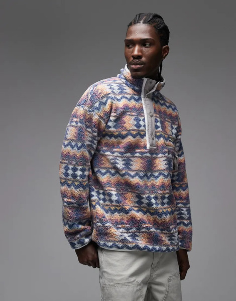  Columbia Helvetia Ii Printed Half Snap Fleece In Multi 