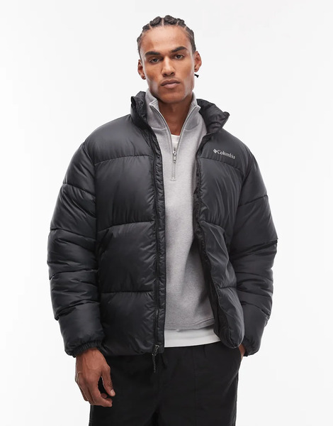  Columbia Puffect Iii Puffer Coat In Black 