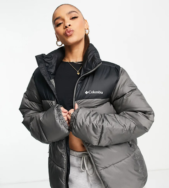  Columbia Puffect Jacket In Grey Exclusive At Asos Black 
