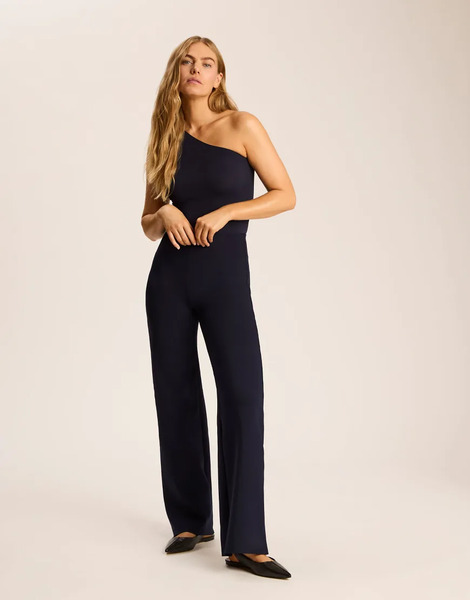  Commando Neoprene Wide Leg Pant In Navy In Navy   Navy 