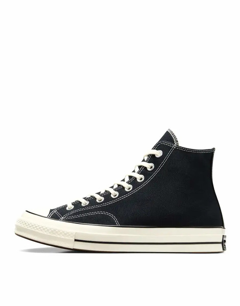  Converse Chuck 70 Hi Wide Fit Trainers In Black 