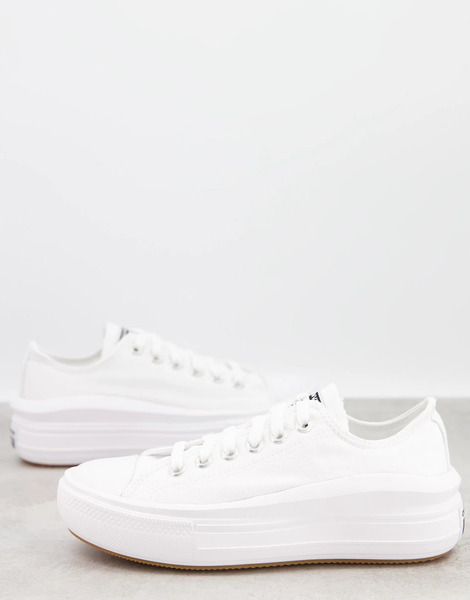  Converse Chuck Taylor All Star Move Ox Trainers In White 