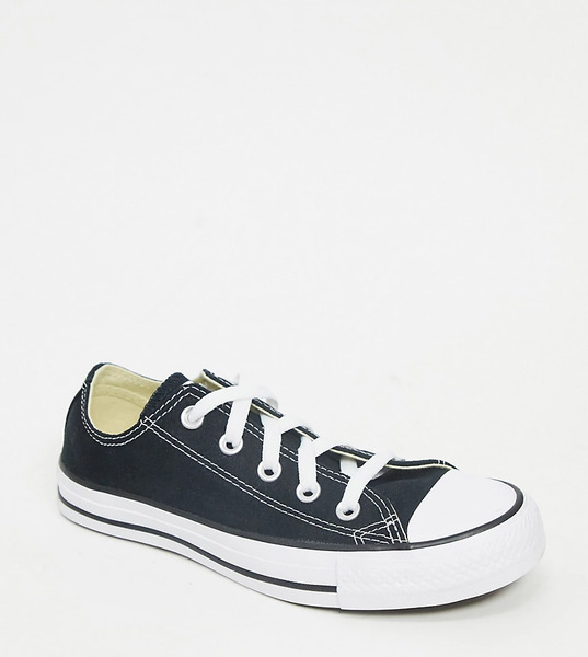  Converse Chuck Taylor All Star Ox Wide Fit Trainers In Black 