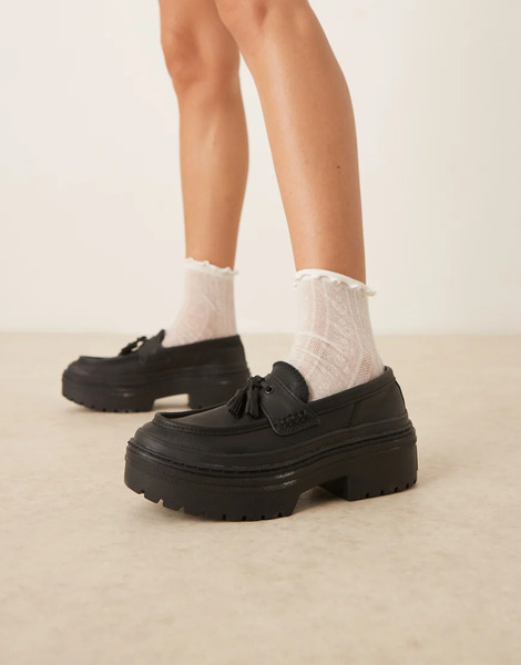  Converse Chuck Taylor All Star Platform Loafers In Black 