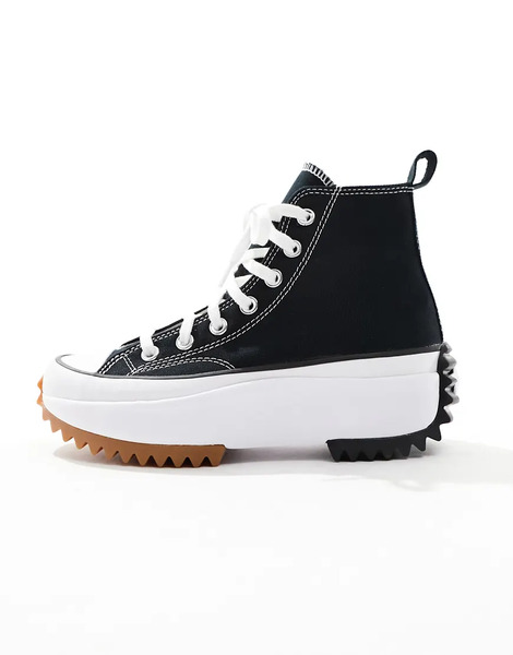  Converse Run Star Hike Hi Trainers In Black 