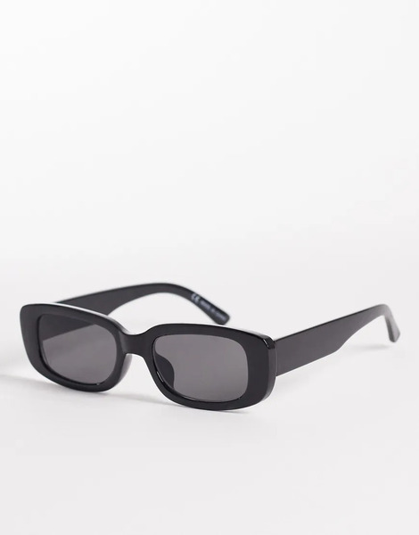  Cotton On Abby Rectangle Sunglasses In Black 