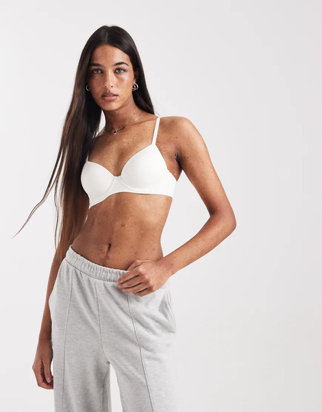  Cotton On Basic Ultimate Comfort Bra In White 