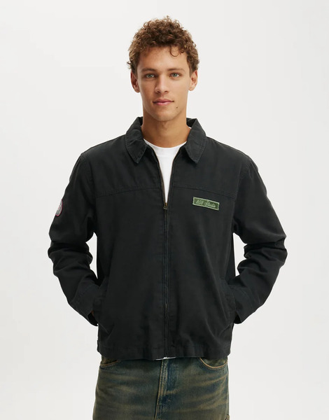  Cotton On Garage Jacket In Black 