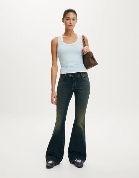  Cotton On Mid Rise Bootcut Jean In Blue 