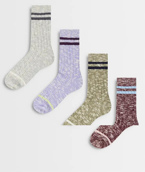  Cotton On 4 Pack Cosy Weekend Sock In Multi Pack 