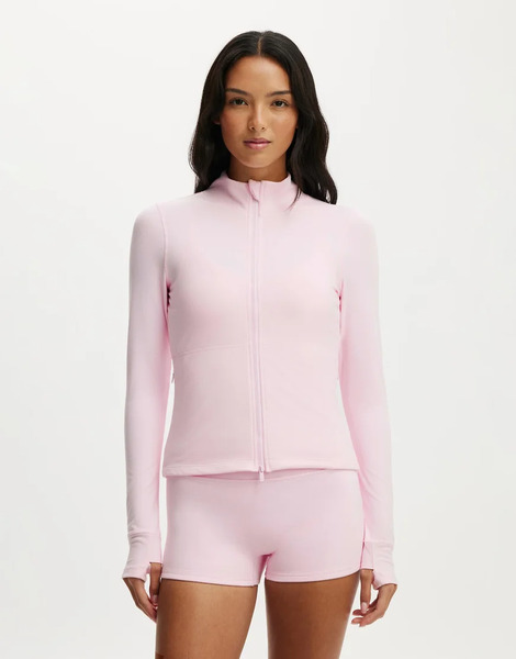  Cotton On Ultra Soft Zip Through Jacket In Pink 