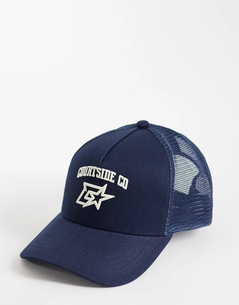  Courtside Logo Cap In Navy 