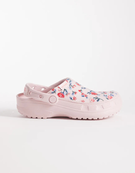  Crocs Classic Crafted Floral Clog In Pink 
