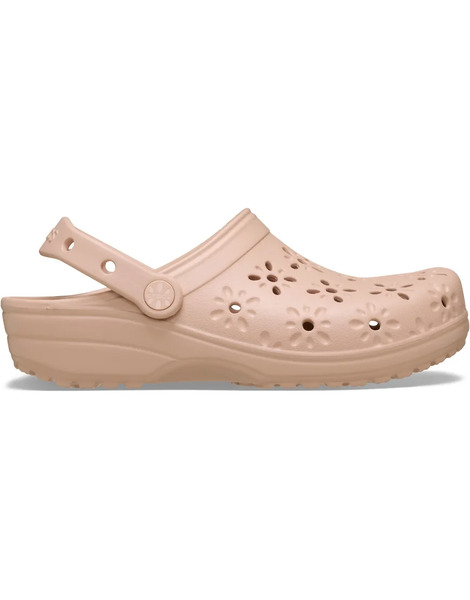  Crocs Classic Floral Cut Out Clog In Pink 