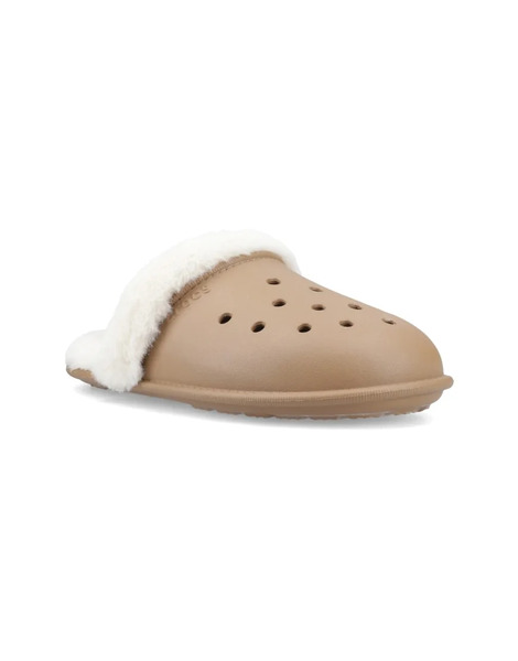  Crocs Classic Fuzz Scuff In Light Brown 
