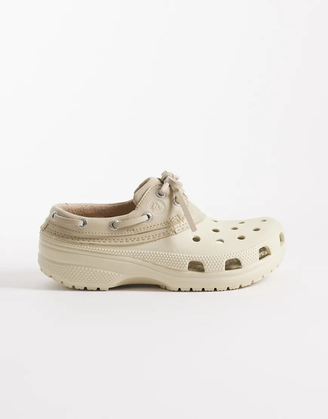  Crocs Classic Islander Clogs In Bone White 