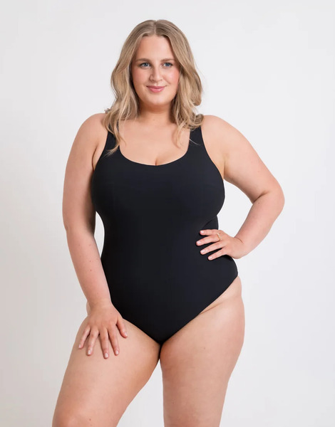  Curvy Kate Deep Dive Non Wired Fuller Bust Swimsuit In Black 