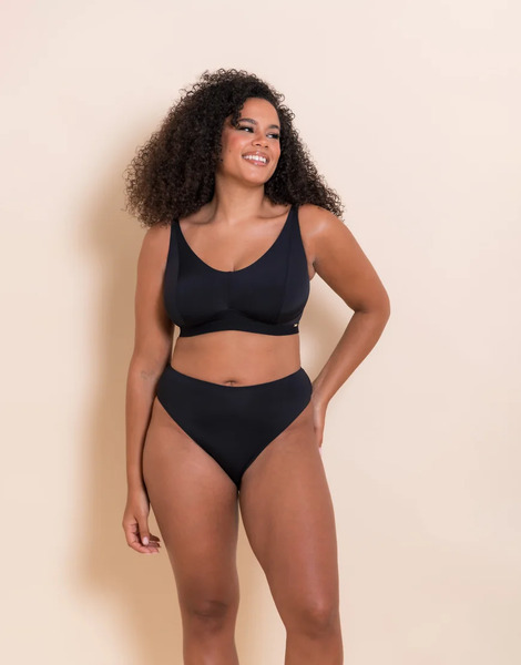  Curvy Kate Zen Non Wired Fuller Bust Bralette Fuller Bust In Black 