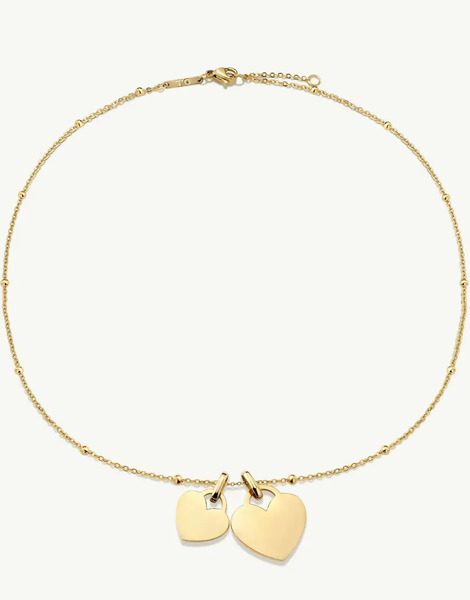  D. Louise Engravable Heart Pendant In Gold 