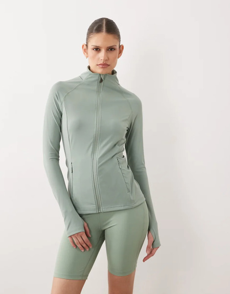  Dare 2b Quick Dry Stretchy Refresh Full Zip Stretch Midlayer In Glacier Green 