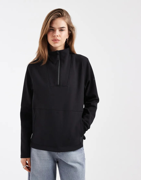  Dare 2b Relaxed Wander 1/4 Zip Fleece In Black 