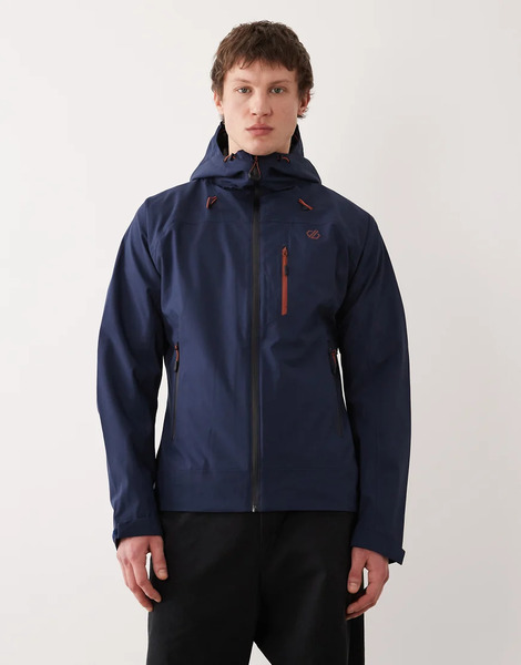  Dare 2b Waterproof Hooded Torrek Iii Jacket In Navy Blue 