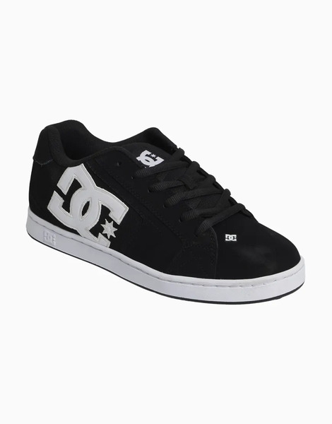  Dc Shoes Net Leather Trainers In Black/white 